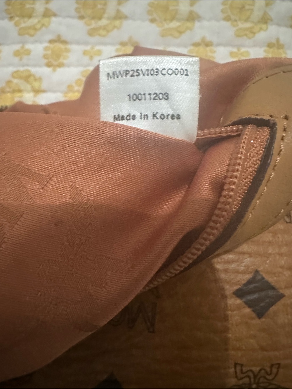 MCM Cognac Visetos Monogram Tote Bag Crossbody Shoulder - Picture 14 of 16